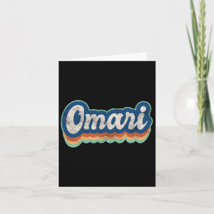Omari First Name Boy Vintage Style 70s 80s Persona Card