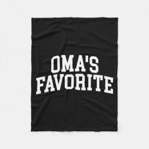 Oma's Favorite Grandkids  Fleece Blanket