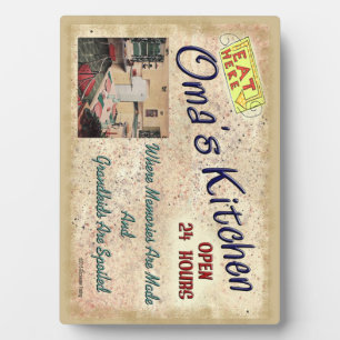 Oma's Kitchen Where Grandkids Are Spoiled Plaque