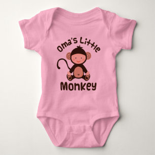 Omas Little Monkey Baby Bodysuit