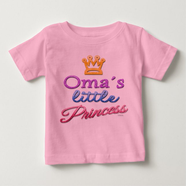 Oma's Little Princess Baby Toddler T-Shirt (Front)