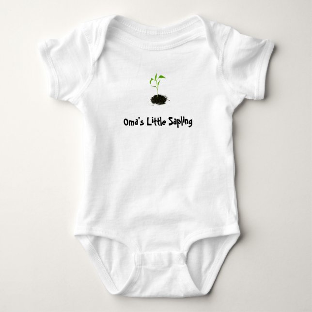 Oma's Little Sapling Bodysuit (Front)