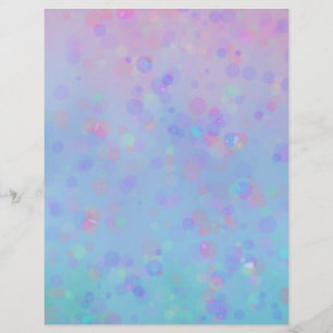 Ombre Aqua, Blue, Purple, Pink Design Craft Paper