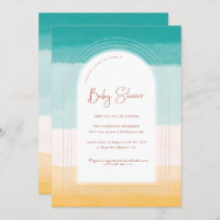 Ombre Beach Sun & Sand | Rainbow Baby Shower