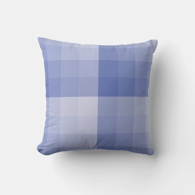 Ombre Blocks Periwinkle Cushion (Front)