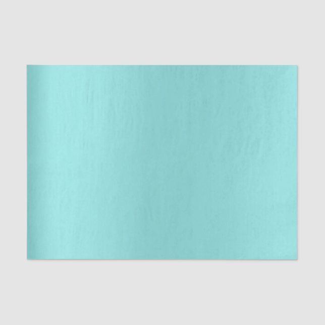 Ombre Blue Pastel Sky Tiffany Aqua Minimal Tissue Paper (Front)
