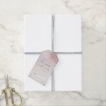 Ombre Blush Pink Frosted Bridal Display Shower Gift Tags<br><div class="desc">Ombre Blush Pink Frosted Foil Watercolor Wedding Design with hand painted watercolor wash fading background texture. A Chic and Modern Look for a spring or summer wedding, with soft pastel colour palette : Blush Pink, and rose gold faux foil veins and details, and a modern trendy brush Script lettering Font...</div>