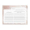 Ombre Blush Pink Frosted Bride to Be Recipe Card