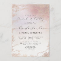 Ombre Blush Pink Frosted Brunch & Bubbly Shower