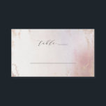 Ombre Blush Pink Frosted Foil Wedding Table Number Place Card<br><div class="desc">Ombre Blush Pink Frosted Foil Watercolor Wedding Design with hand painted watercolor wash fading background texture. A Chic and Modern Look for a spring or summer wedding, with soft pastel colour palette : Blush Pink, and rose gold faux foil veins and details, and a modern trendy brush Script lettering Font...</div>