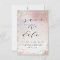 Ombre Blush Pink Frosted Rose Gold Wedding