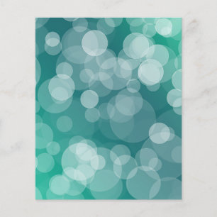 Ombre Bokeh Scrapbook Paper - Teal