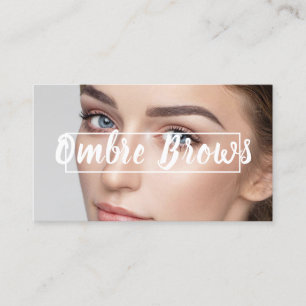 Ombre Brows & Eyelashes Business Card