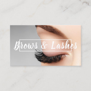 Ombre Brows & Eyelashes Business Card