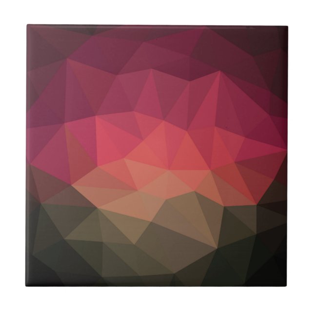 Ombre crystal effect geometric modern desig ceramic tile (Front)