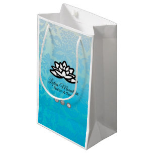 Ombre Damask Customizable Shopping Bag