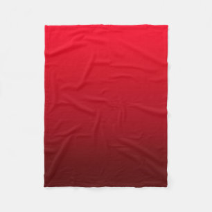 Ombre Fade red Fleece Blanket