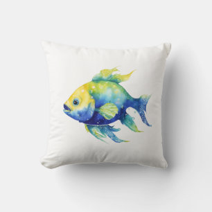 Ombre Fish Small Cushion