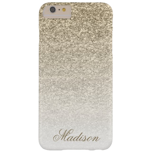 Ombre Gold Glitter iPhone 6+ Case (Back)