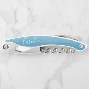 Ombre Gradient Dip Dye Blue Custom Bridal Party  Corkscrew