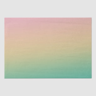 Ombre Gradient Teal Peach Pink Tissue Paper