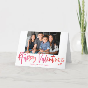 Ombre Greeting Valentine's Day Photo Card
