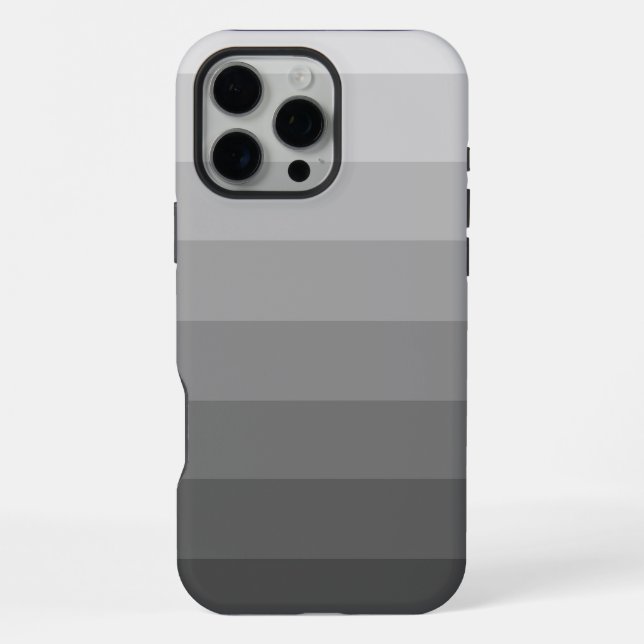 Ombre Grey Tones Gradient  iPhone Case (Back)