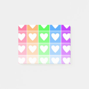 Ombre Hearts Post-it Notes