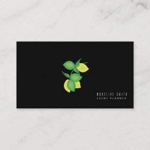 Ombre Lemon Limoncillo Event Planner Designer Business Card