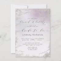 Ombre Light Purple Silver Brunch & Bubbly Shower