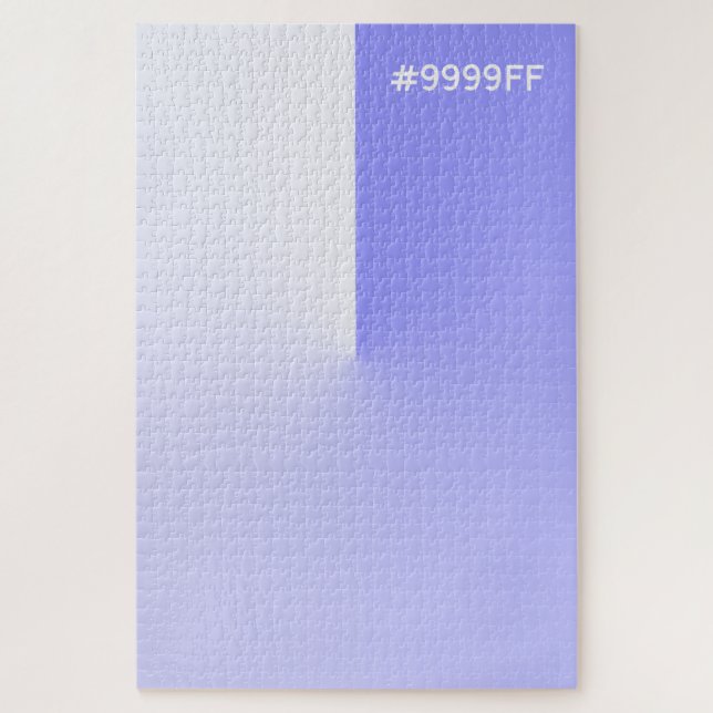 Ombre Lilac and White Gradient Difficult Jigsaw Puzzle (Vertical)