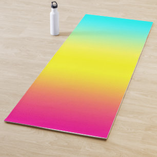 Ombre Magical Rainbow Colours Yoga Mat
