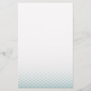 Ombre Mermaid Scales Stationery