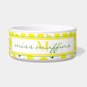 Ombre Monogram + Lemons Yellow + Green + White Pet
