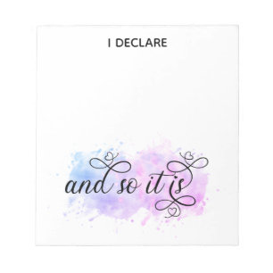 *~* Ombre Moon Boho Manifesting Law of Attraction Notepad