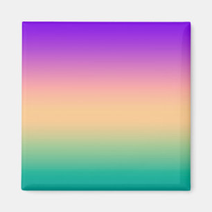 Ombre , multicolored magnet