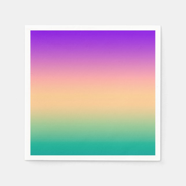 Ombre , multicolored napkin (Front)