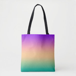 Ombre , multicolored , pattern, background , turqu tote bag
