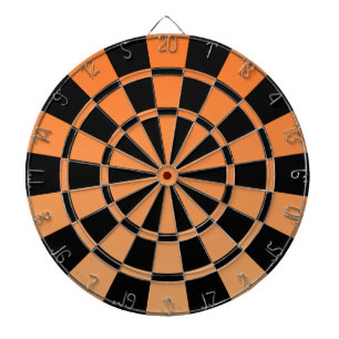 Ombre Orange And Black Dartboard
