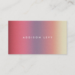 Ombre Pastel Contemporary Minimalist Appointment Card