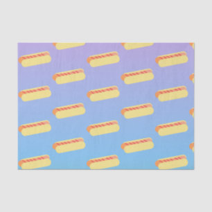 Ombre Pastel Hot Dogs Tissue Paper