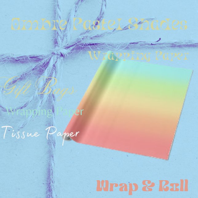 Ombre Pastel Shades Wrapping Paper (Creator Uploaded)