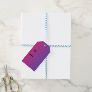 Ombre Pink and Purple Gift Tags