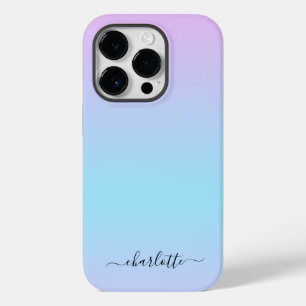 Ombré Pink and Turquoise Gradient Case-Mate iPhone 14 Pro Case