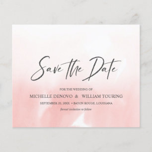 Ombre Pink Elegant Handwritten Photo WEDDING