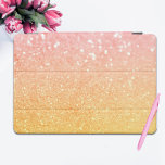 Ombre Pink Yellow Glitter Sparkles iPad Pro Cover<br><div class="desc">Ombre Pink Yellow Glitter Sparkles iPad Pro Cover</div>