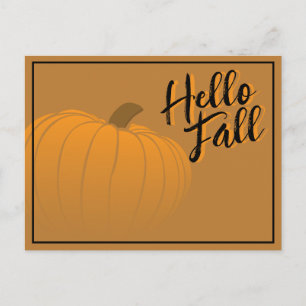 Ombre Pumpkin Postcard