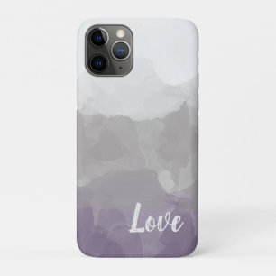 Ombre Purple and Grey Love Graceful Gradient iPhone 11 Pro Case