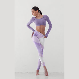 Ombre Purple Curve | Yoga Leggings