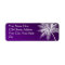 OMBRÉ PURPLE TROPICAL PALMS Address Label